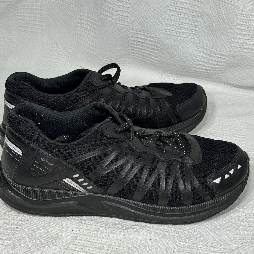 SAS Mission One Black Lace Up Athletic Shoes Vibram Soles Men Sz 9D Made In USA